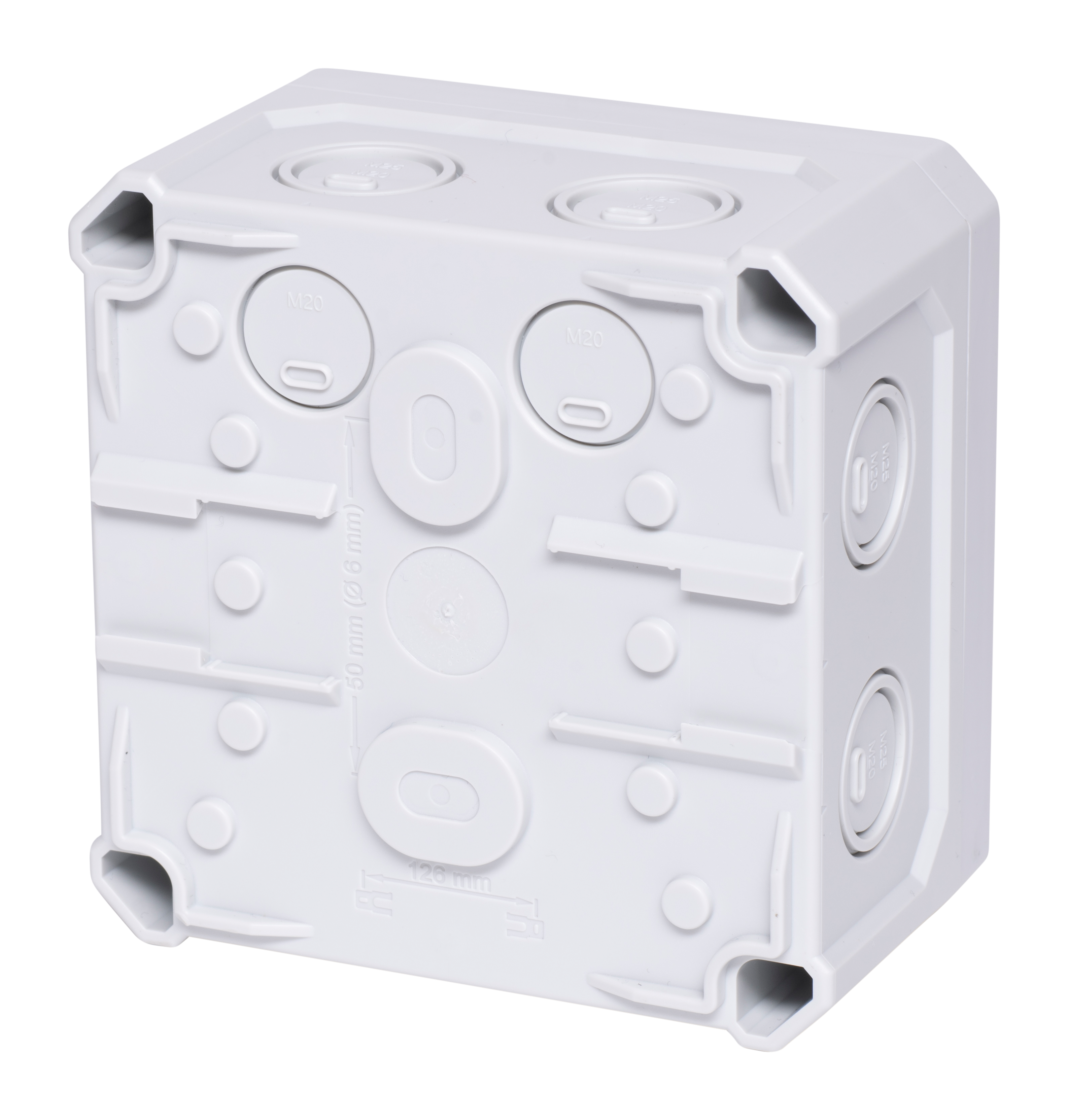 F-Tronic FR-Abzweigkasten 110x110x67mm, Ausbrechöffnungen IP66, PS, grau, NFK11gr F-Tronic FR-Abzweigkasten 110x110x67mm, Ausbrechöffnungen IP66, PS, grau, NFK11gr